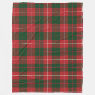 Clan MacKinnon Kariert Tartan Red Green Karo Fleecedecke