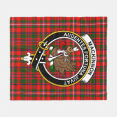 Clan MacKinnon Modern Tartan Kariert Fleecedecke (Vorderseite (Horizontal))
