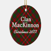 Clan MacKinnon Scottish Tartan Keramikornament (Rechts)