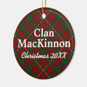Clan MacKinnon Scottish Tartan Keramikornament (Links)