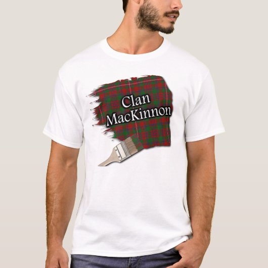 Clan MacKinnon Scottish Tartan Paint Shirt (Vorderseite)