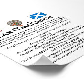 Clan MacKinnon & Siol Alpin - Die 7 Clans Poster (Ecke)