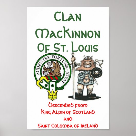 Clan MacKinnon St. Louis Poster (Vorne)