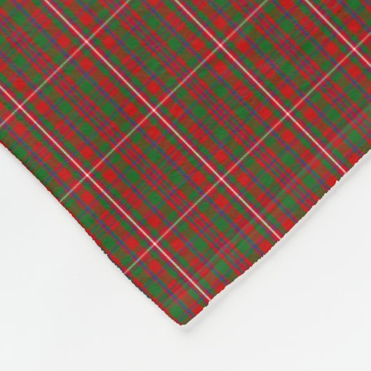 Clan MacKinnon Tartan Fleecedecke (Ecke)