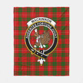 Clan MacKinnon Tartan Kariert Fleecedecke (Vorderseite)