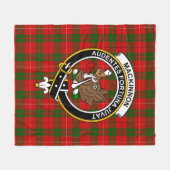 Clan MacKinnon Tartan Kariert Fleecedecke (Vorderseite (Horizontal))