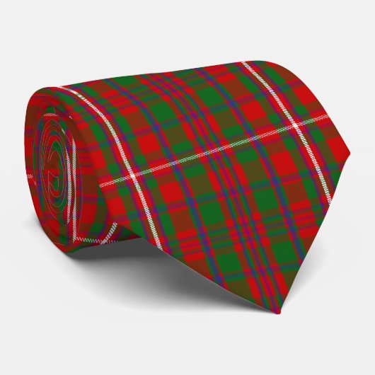 Clan MacKinnon Tartan Krawatte (Gerollt)