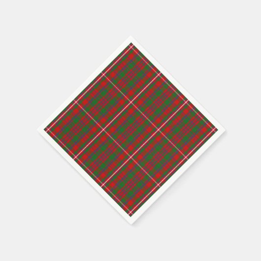 Clan MacKinnon Tartan Serviette (Ecke)