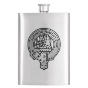 Clan MacKinnon Wappen Flachmann