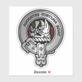 Clan MacKinnon Wappen & Tartan Aufkleber (Blatt)