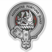 Clan MacKinnon Wappen & Tartan Aufkleber (Vorderseite)