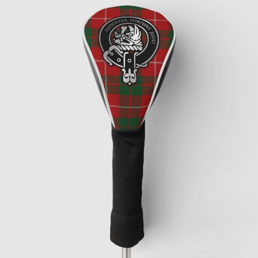 Clan MacKinnon Wappen & Tartan Golf Head Cover Golf Headcover (Vorderseite)