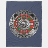 Clan MacKinnon Wappen & Tartan Knot Fleece Blanket (Vorderseite)