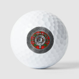 Clan MacKinnon Wappen & Tartan Knot Golf Balls Golfball