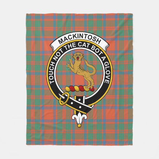 Clan MacKintosh Ancient Tartan Kariert Fleecedecke (Vorderseite)