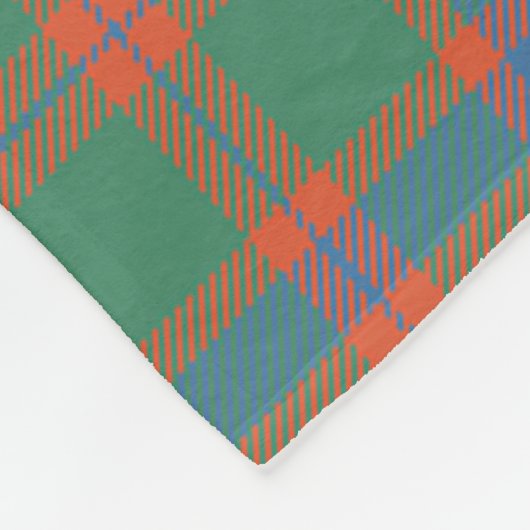 Clan MacKintosh Ancient Tartan Kariert Fleecedecke (Ecke)