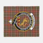 Clan MacKintosh Jagd Weathered Tartan Kariert Fleecedecke (Vorderseite (Horizontal))