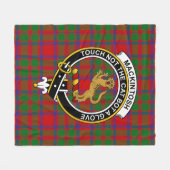 Clan MacKintosh Modern Tartan Kariert Fleecedecke (Vorderseite (Horizontal))