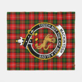 Clan MacKintosh Tartan Kariert Fleecedecke (Vorderseite (Horizontal))