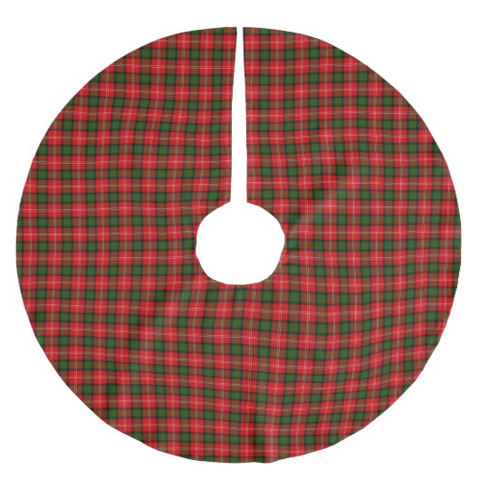 Clan Mackintosh Tartan Polyester Weihnachtsbaumdecke (Vorderseite)