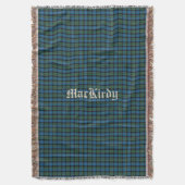 Clan MacKirdy Tartan Kariertes Custom Throw Blanke Decke (Vorderseite Vertikal)