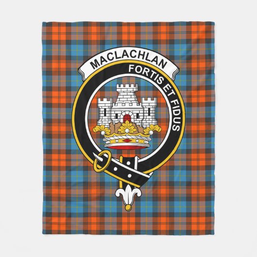 Clan MacLachlan Ancient Tartan Kariert Fleecedecke (Vorderseite)
