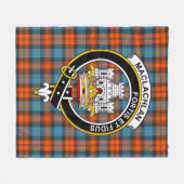 Clan MacLachlan Ancient Tartan Kariert Fleecedecke (Vorderseite (Horizontal))