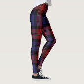 Clan MacLachlan Kariert Tartan Red Lila Karo Leggings (Rechts)