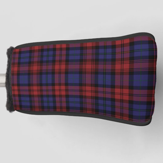 Clan MacLachlan Karierter Lila Red Karo Tartan Golf Headcover (Vorderseite)