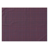 Clan MacLachlan Royal Blue und Red Scottish Tartan Tischdecke (Vorderseite (Horizontal))