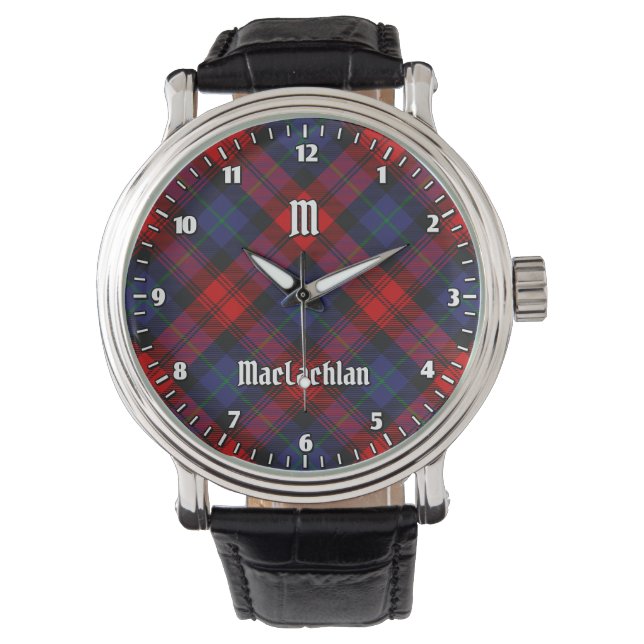 Clan MacLachlan Tartan Armbanduhr (Vorderseite)