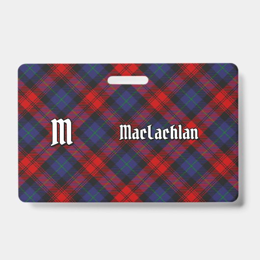Clan MacLachlan Tartan Ausweis (Vorderseite)