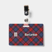 Clan MacLachlan Tartan Ausweis (Vorderseite mit Clip)