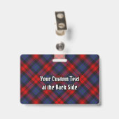 Clan MacLachlan Tartan Ausweis (Rückseite mit Clip)