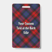 Clan MacLachlan Tartan Ausweis (Rückseite)