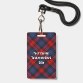 Clan MacLachlan Tartan Ausweis (Rückseite mit Lanyard)