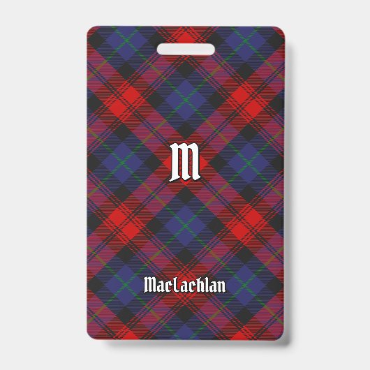 Clan MacLachlan Tartan Ausweis (Vorderseite)