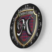 Clan MacLachlan Tartan Clock Große Wanduhr (Winkel)
