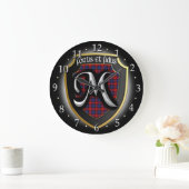 Clan MacLachlan Tartan Clock Große Wanduhr (Zuhause)