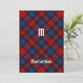 Clan MacLachlan Tartan Einladung (Stehend Vorderseite)