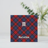 Clan MacLachlan Tartan Einladung (Stehend Vorderseite)