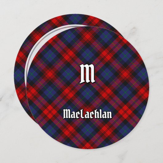 Clan MacLachlan Tartan Einladung (Vorne/Hinten)