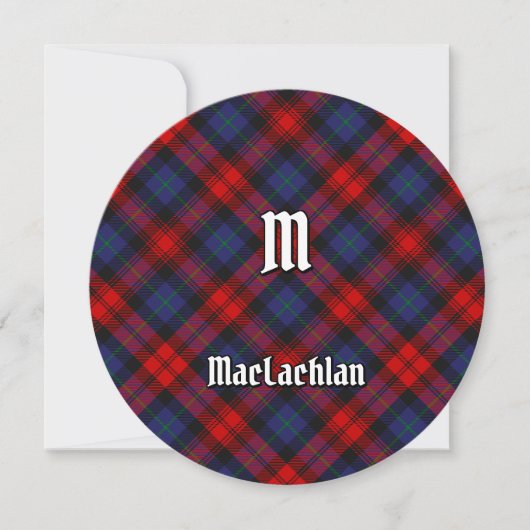 Clan MacLachlan Tartan Einladung (Vorderseite)