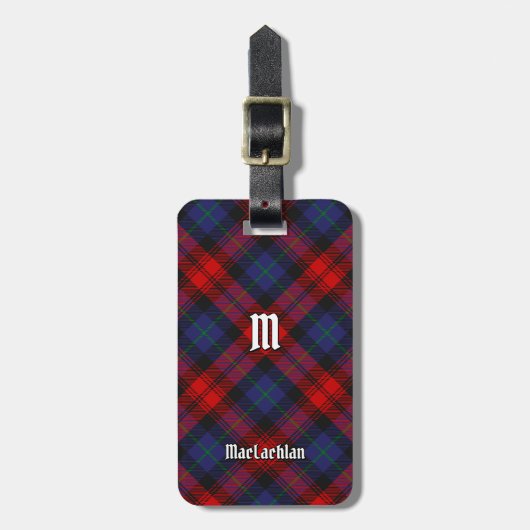 Clan MacLachlan Tartan Gepäckanhänger (Vorderseite vertikal)