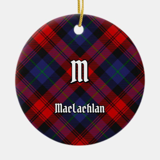 Clan MacLachlan Tartan Keramik Ornament (Vorne)