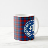 Clan MacLachlan Tartan Monogram Kaffeetasse (VorderseiteRechts)