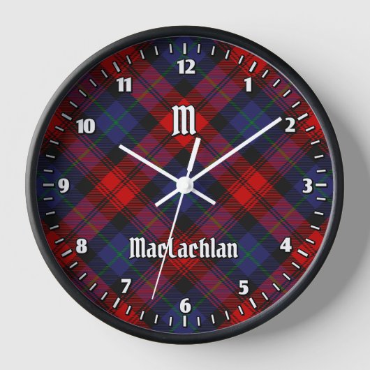 Clan MacLachlan Tartan Uhr (Vorderseite)