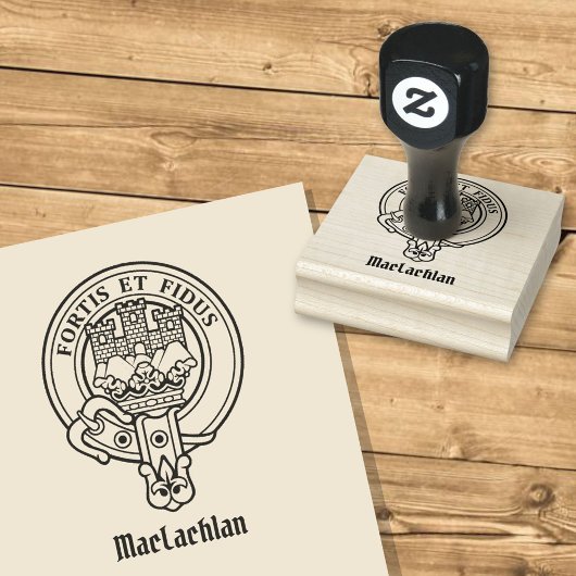 Clan MacLachlan Wappen Rubber Briefmarke Gummistempel