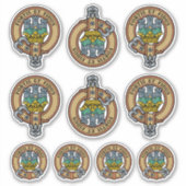 Clan MacLachlan Wappen Sticker Set (Vorderseite)