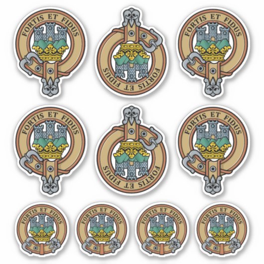 Clan MacLachlan Wappen Sticker Set (Vorderseite)